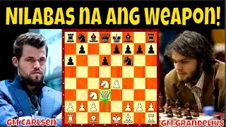 Nilabas na ang Weapon! || GM Carlsen vs  GM Grandelius Tata Steel Masters 2021 Round 9