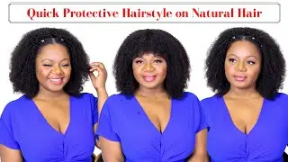 Quick and Easy Protective Hairstyle | No Glue | No Lace | CurlsCurls