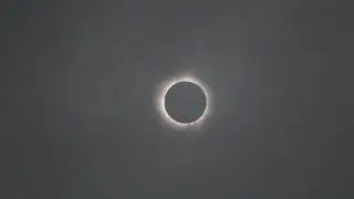Austin Solar Eclipse through the clouds.