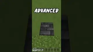 Types of Bridging in MINECRAFT | Noob, Medium, Advanced & Pro • Gumper YT #Minecraft #Shorts