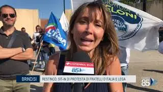 17 Luglio 2020   Brindisi   Restinco, sit in di protesta di Fratelli d'Italia