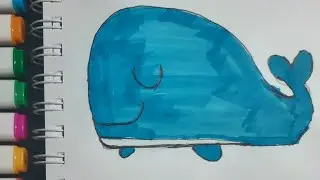 РИСУЕМ МИЛОГО КИТА.ИДЕИ ДЛЯ ЛД