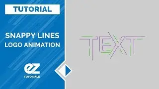 How To Create A Snappy Line Logo Animation After Effects Tutorial