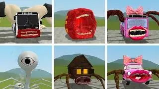 Evolution Of Monster:CAR EATER, BLOOP, HOUSEHEAD BUSEATER, TRAIN EATER,  In Garry's Mod