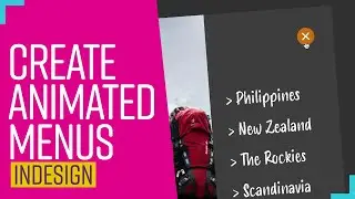 How to create animated menus | InDesign Tutorial