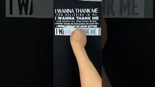 I Wanna Thank Me Speech