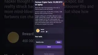 (Curious Crypto Facts: 55000 BTC on laptop )#tapswap daily video code#Tapswap daily#tapswap withdraw