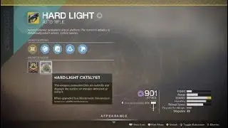 Destiny 2 - Hard Light Exotic Catalyst Upgrade