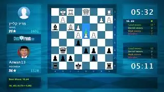 Chess Game Analysis: מריו קליין - Arwan13 : 0-1 (By ChessFriends.com)