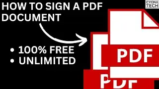 How To Sign A PDF Document For Totally FREE | No Limits Per Month | How To Digitally Sign A PDF