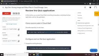 Qwiklabs - App Dev-Storing Image and Video Files in Cloud Storage-Java