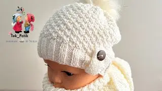 1 BALL 1 BEANIE - Sugar Cube Model Baby Beanie