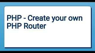 raw PHP: 8 create a web page routing like Laravel part2