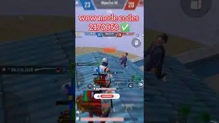 wow mode codes || wow maps in bgmi 😱 