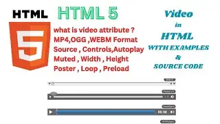 Mastering Html 5 Video Tag|HTML Video  Tag | Video Tag with Source Code # Html 5# html # video