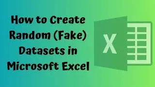 Adding Random Data in Excel