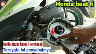 Mengatasi dobel stater kasar/kemrasak sepeda motor beat fi ll kok baru tau ya🤔🤔
