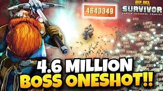 4.6 Million Damage Single Bullet Boss Kill!! | Deep Rock Galactic: Survivor