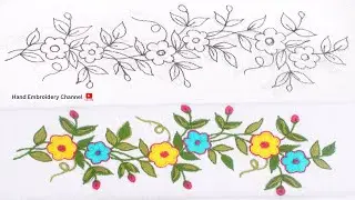 Easy Handmade Border Embroidery for Stylish Home Décor