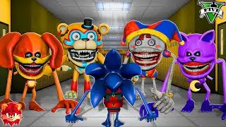 ENTRANDO en LA ESCUELA de TODOS LOS SHIN SONIC TAPES en GTA 5 !! (Sonic Movie mod)