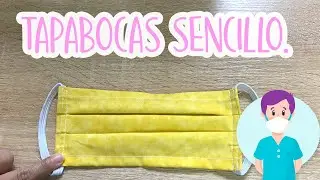 Cosiendo un tapabocas básico y sencillo.