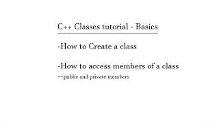 C++ Tutorial for beginners 2020- Create class and access members - Visual Studio