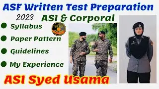 ASF written Test preparation 2023 | ASF ASI written Test preparation | ASF corporal Written Test .