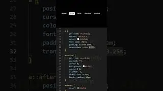 Animated Navbar using html css 