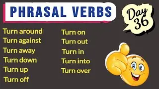'TURN' Phrasal Verbs for Competitive Exams | Spoken  English | English Class, Day-36
