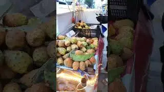 Опунция/ Съедобный кактус/ Уличная еда/ Mersin/ Turkey🇹🇷