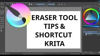 Tips KRITA - Shortcut ERASER TOOL (not eraser mode)