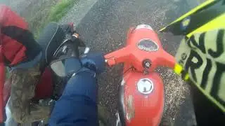 Jawa 350/634 , Jawa 350/360 Panelka - podzimní mlhavá projížďka
