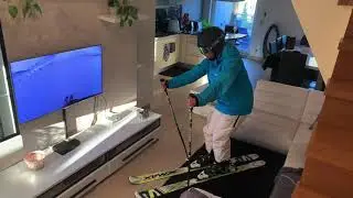8ème jour de confinement Skier à domicile
