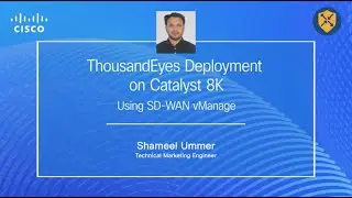 ThousandEyes Deployment in Catalyst 8000