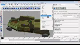 Using The extrude tool and Basic texturing tools in Maya