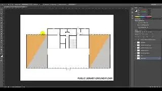 4-Architectural Plan in Photoshop Tutorial  Public Library Design Tutorial