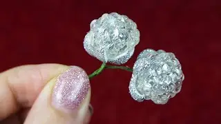 These Crystal Berries are like something out of a fairy tale. How to make berries from hot glue. ...