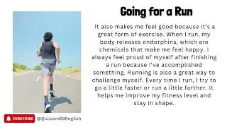Going for a Run Story: Improve Your English Reading & Listening Skills!