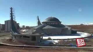 Ay yıldız mimarili cami açılışa hazırlanıyor  (SICAK GELİŞME)