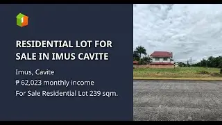 RESIDENTIAL LOT FOR SALE IN IMUS CAVITE