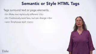 Formatting Text and Nesting Tags - Programming Foundations with JavaScript, HTML and CSS