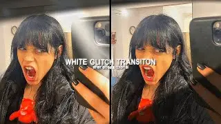 white glitch transition | after effects tutorial
