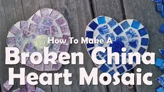 Broken China Heart Mosaic