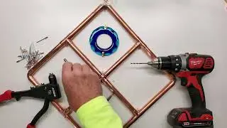 Stained Glass Mobile - How to make the Copper Diamond