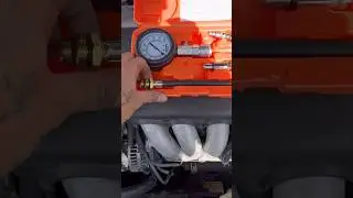 Quick little tip on how to use a compression tester to perform a leak down test. #automobile