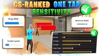 Headshot sensitivity 🔥 || One tap headshot setting in tamil || CS Rank Headshot setting || Free fire
