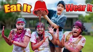 EXTREME EAT IT OR WEAR IT CHALLENGE - Gone Wrong!