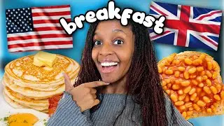 UK Breakfast vs USA Breakfast TASTE TEST