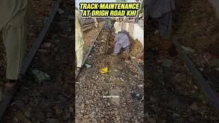Track Maintenance Works at Drigh Road Karachi #railwaytrack #trackmaintenance #labourwork #railfans