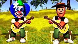¡Un dueto! Zenon y el payaso cantan la canción Chuchuwa 🎵 en 5 variaciones de sonido diferentes